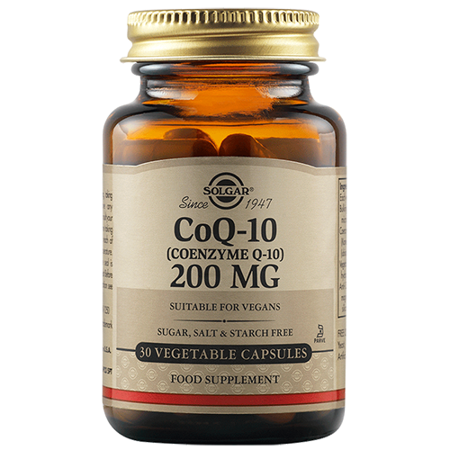 Solgar COQ 10 COENZYME Q 10 200 MG VEGETABLE CAPSULES